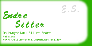 endre siller business card